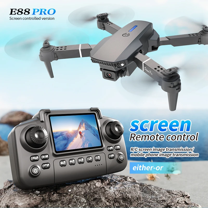 Drone Photogrammetry - Professional E88 PRO Drone หน้าจอ 8K