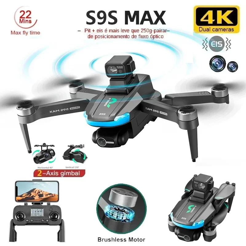 Drone Lidar - ใหม่S9S MAX MINI Drone 4K 2