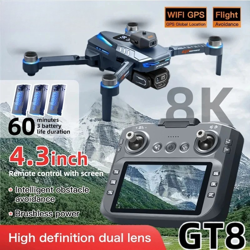 Drone Photogrammetry - โดรนรุ่น Original GT8 8K ระดับมืออาชีพ กล้องคู่