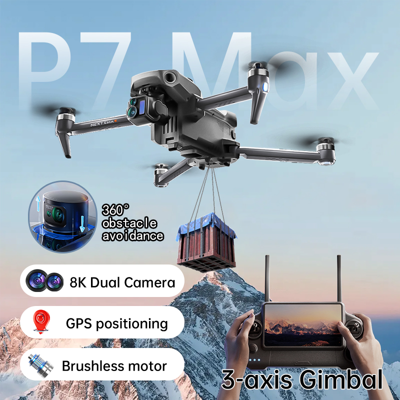 Drone Multispectral - ใหม่P7 Max Drone 8Kกล้องGPS HD 5G