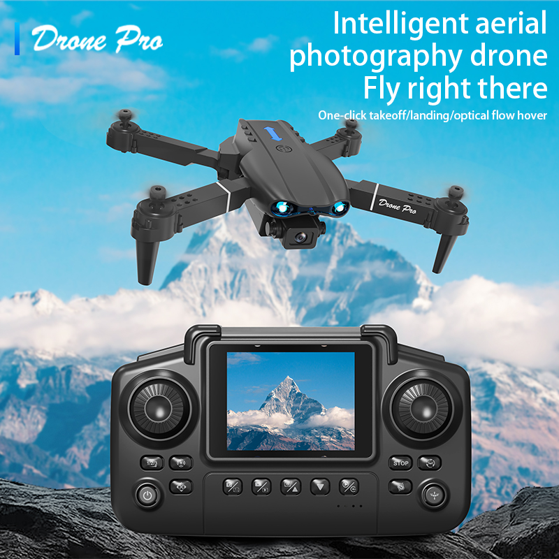 Drone Lidar - E99 Airหน้าจอควบคุมDrone Professionalกว้างRC Dron HD 4Kกล้องพับเฮลิคอปเตอร์เครื่องบินQuadcopter