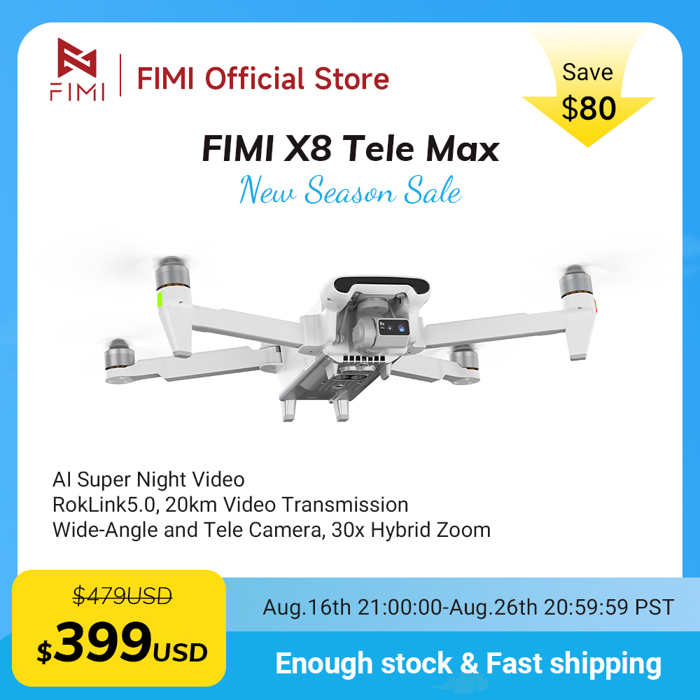 Drone Thermal Imaging - โดรน FIMI X8 Tele Max กล้องเทเลเลนส์มุมกว้าง