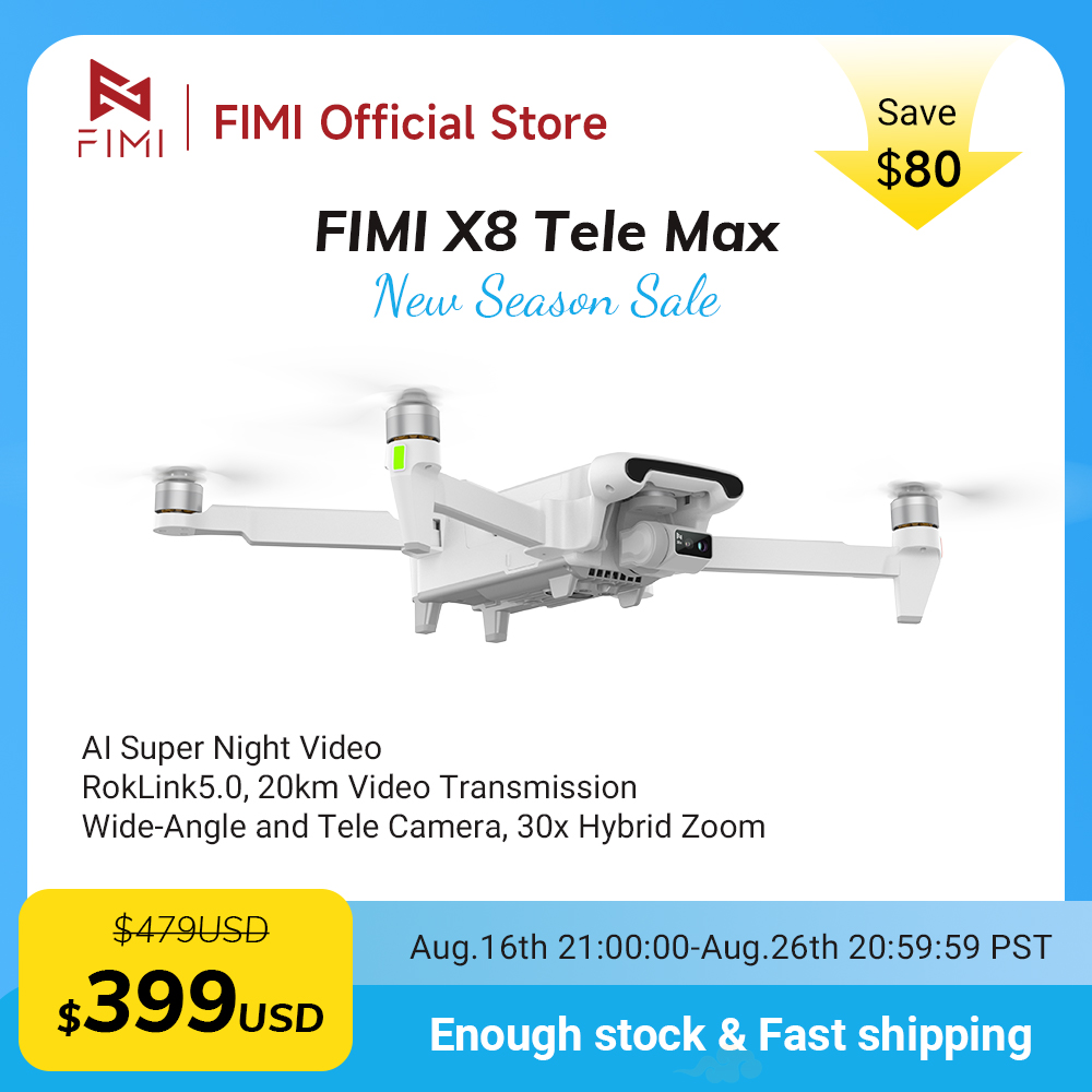 โดรน FIMI X8 Tele Max รุ่นใหม่ - Drone Thermal Imaging บทวิจารณ์และราคา