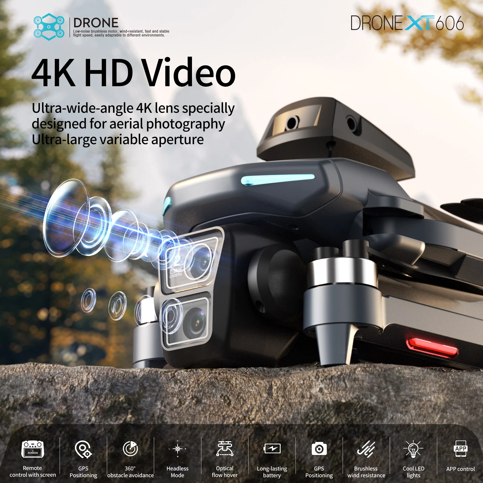 โดรนรุ่น Original XT606 ระดับม - Drone Multispectral บทวิจารณ์และราคา