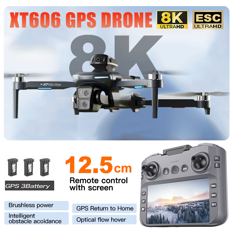 โดรน XT606 MAX 3 แบตเตอรี่ กล้ - Drone Thermal Imaging บทวิจารณ์และราคา
