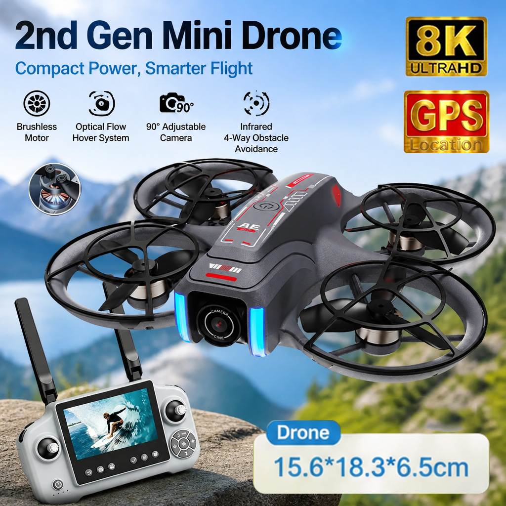 โดรนของเล่น AE21 Mini กล้องคู่ - Drone Video Production บทวิจารณ์และราคา