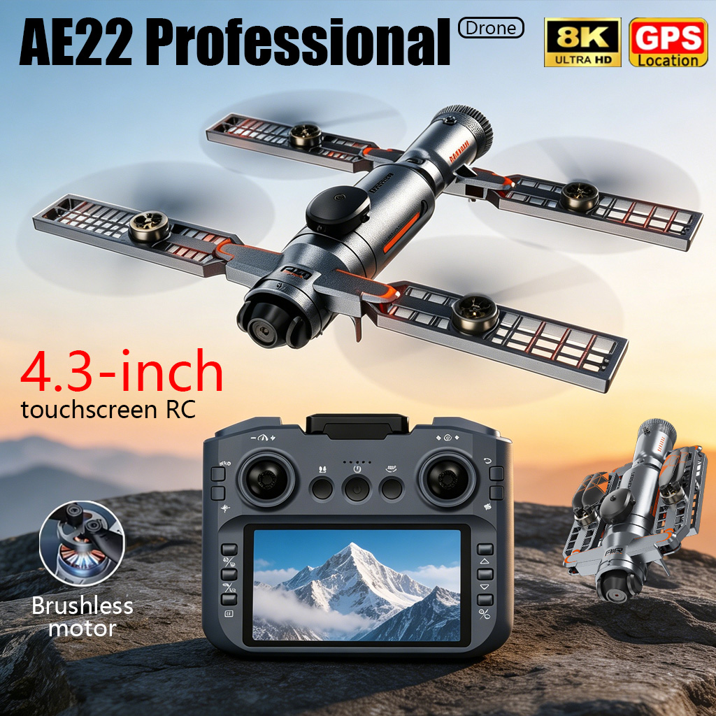 โดรนพับได้รุ่นอัพเกรด AE22 PRO - Drone Photogrammetry บทวิจารณ์และราคา